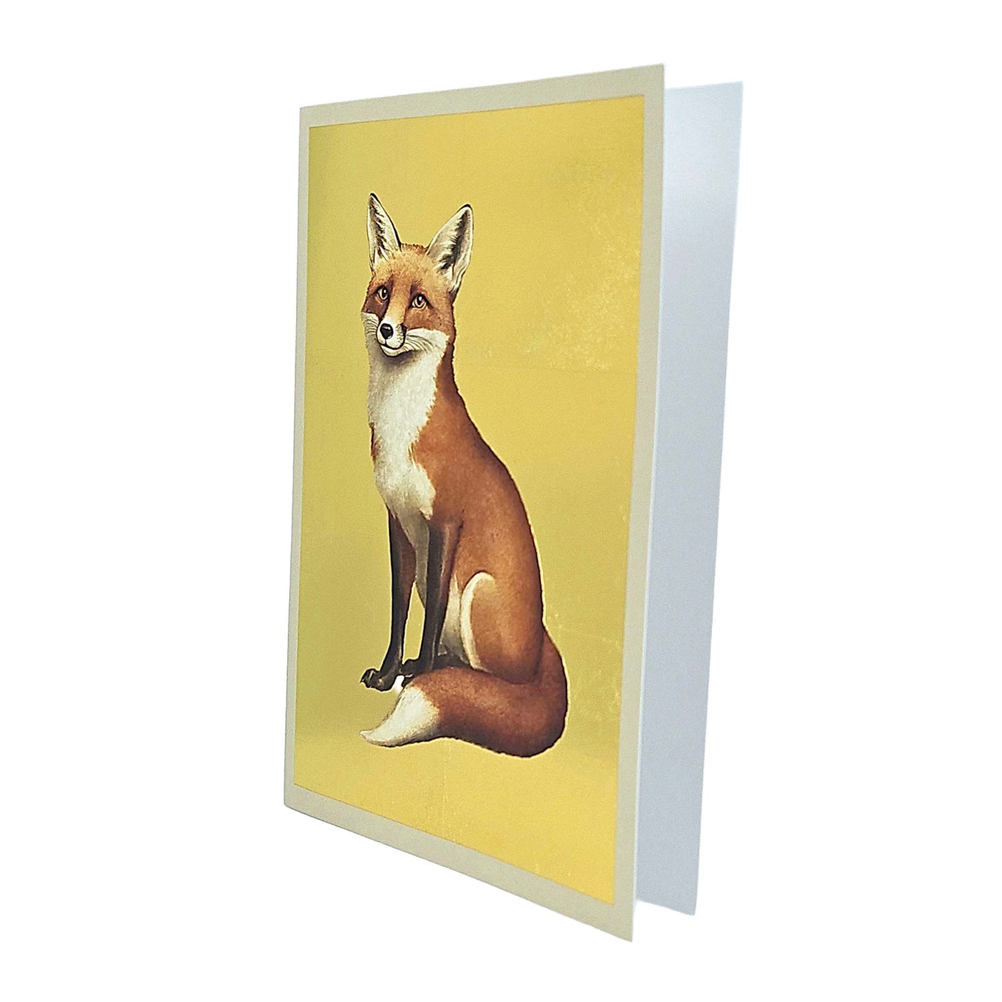Red Fox Gold Foiled Art Card