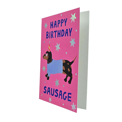 Happy Birthday Sausage Dachshund Birthday Card