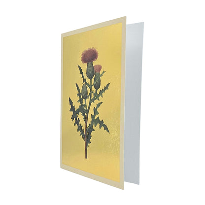 Thistle Gold Foiled Art Card