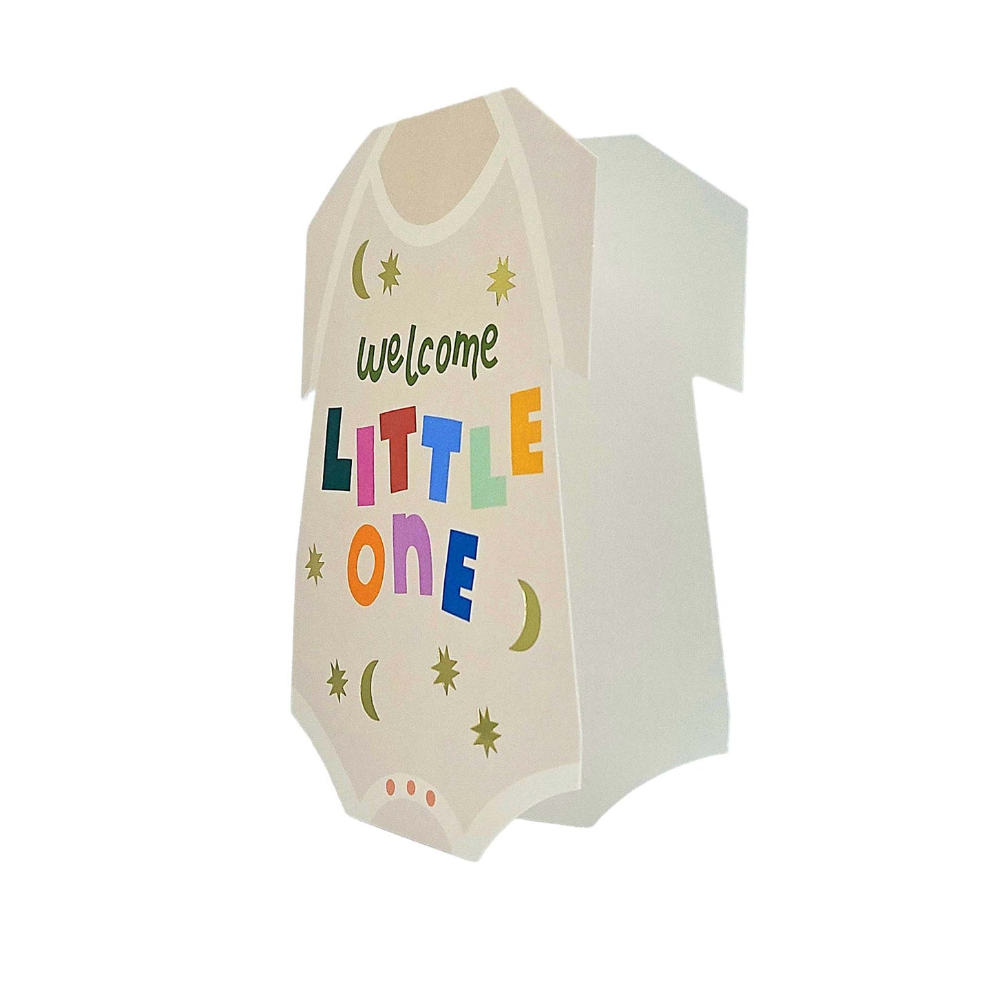 Welcome Little One Baby Grow Cutout New Baby Card
