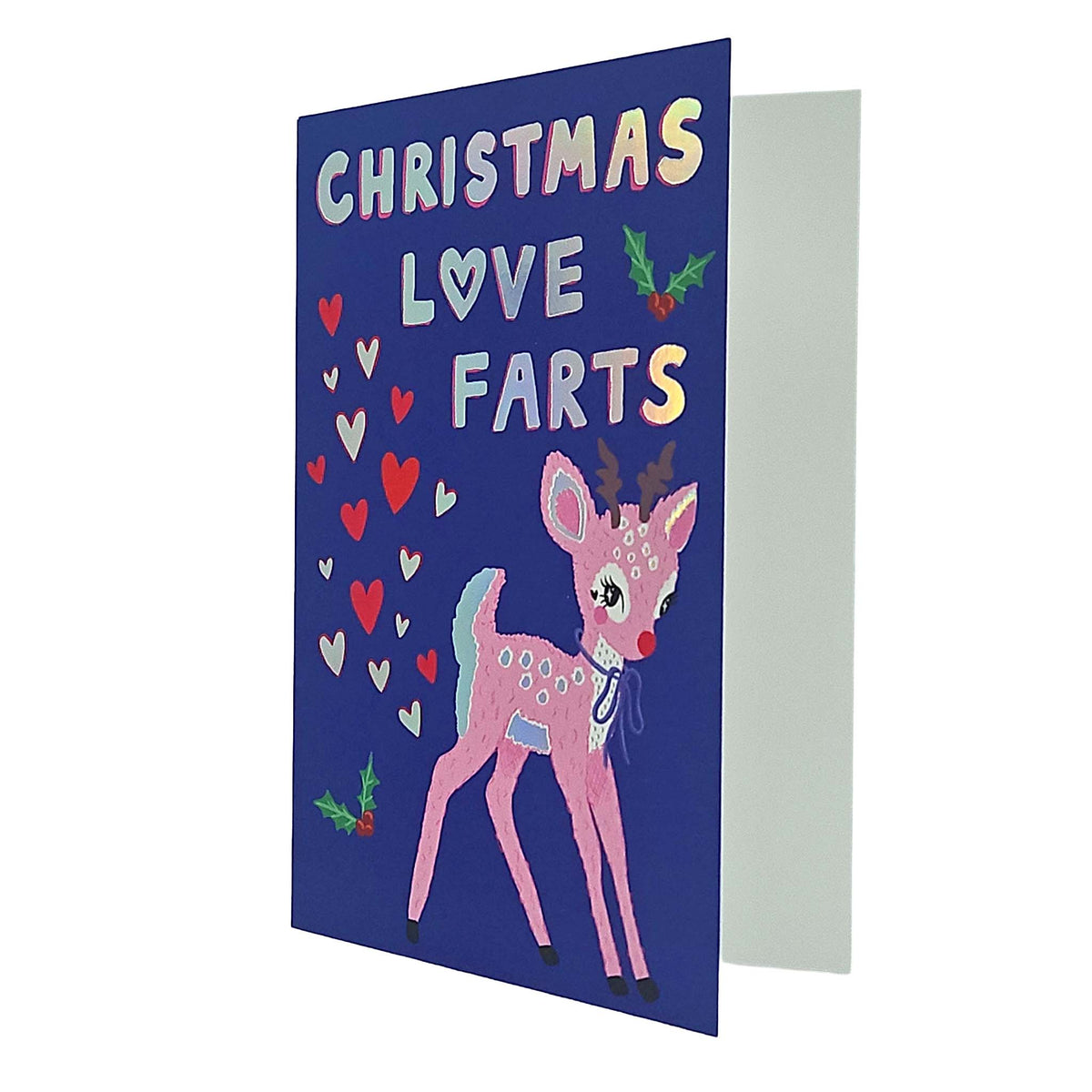 Christmas Love Farts Baby Reindeer Christmas Card