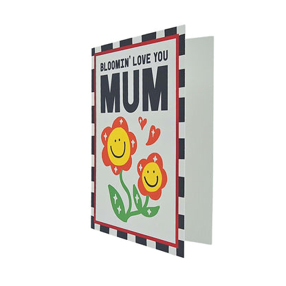 Bloomin Love You Mum Flowers Foiled Mother's Day Card
