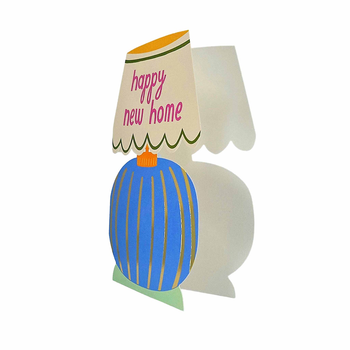 Happy New Home Table Lamp Cutout New Home Card