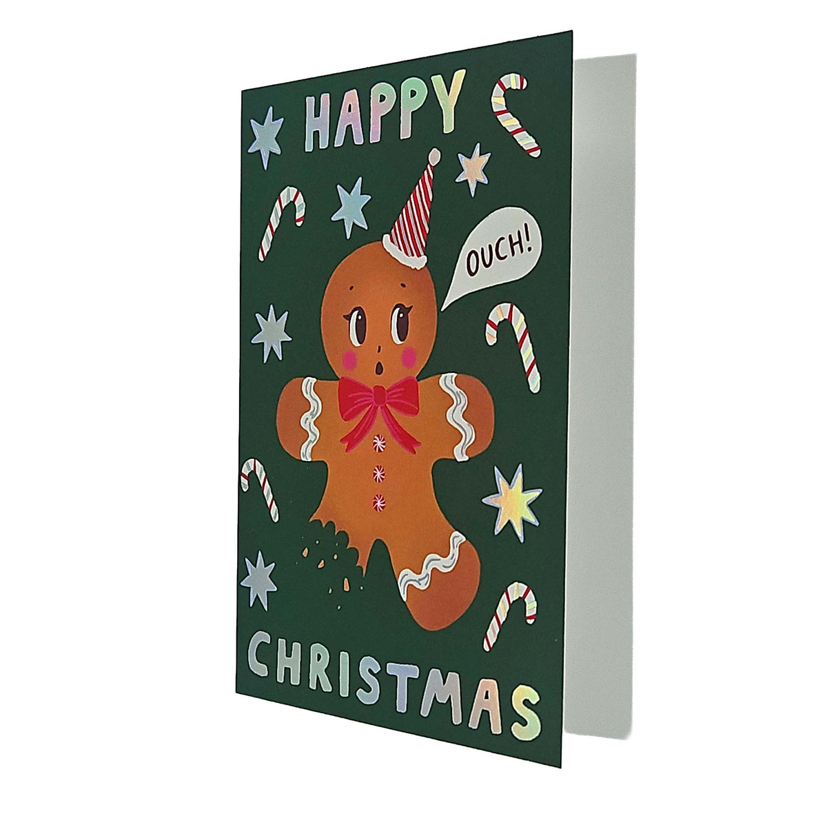 Happy Christmas Gingerbread Man Christmas Card