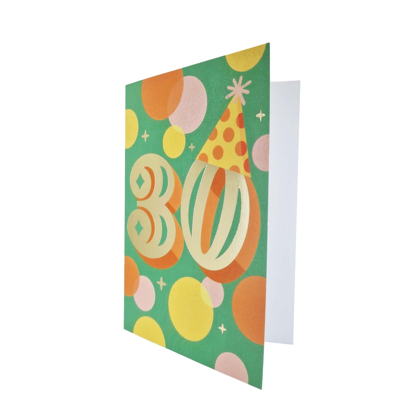 Gold Foiled 30th Birthday Card