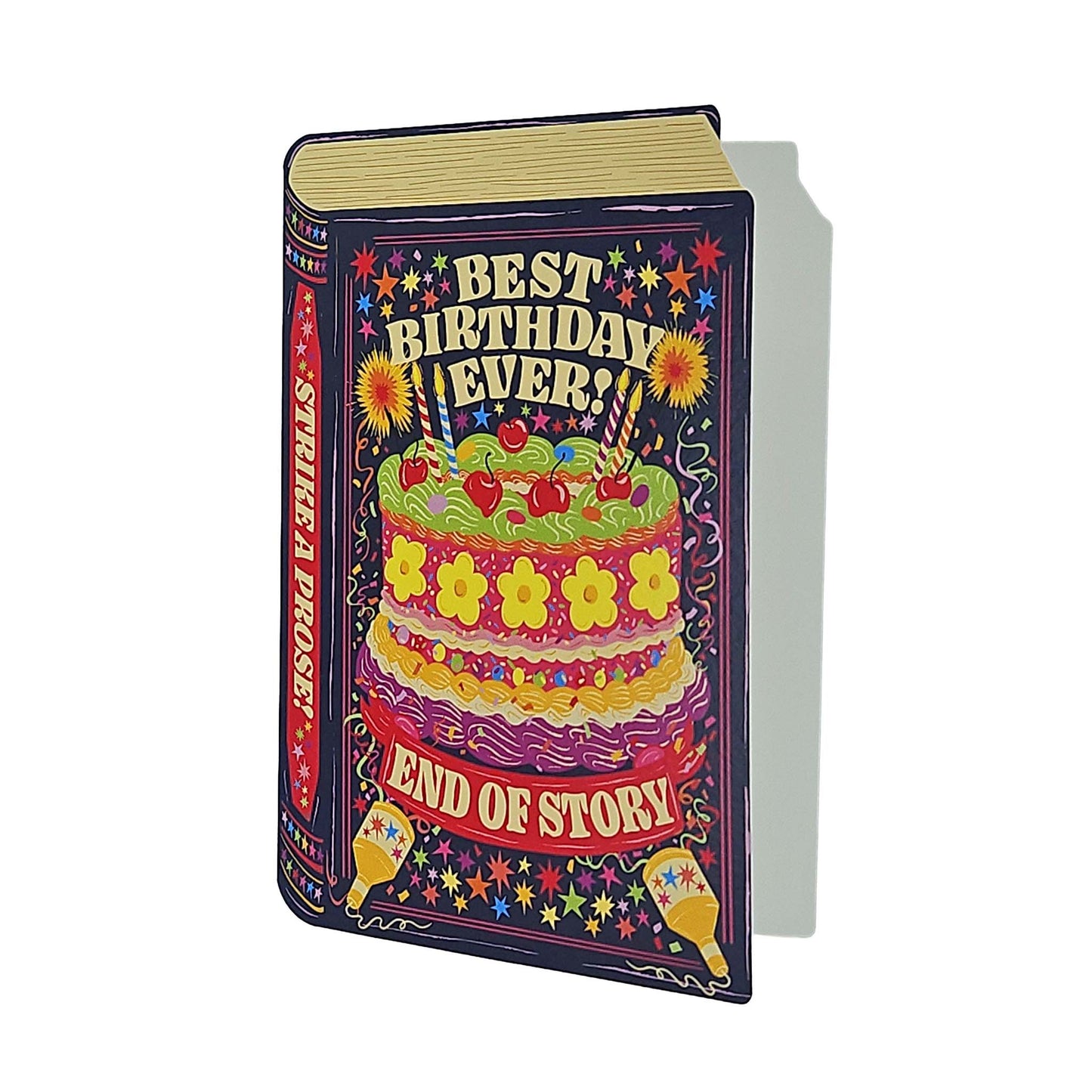 Best Birthday Ever Book Cutout Birthday Card