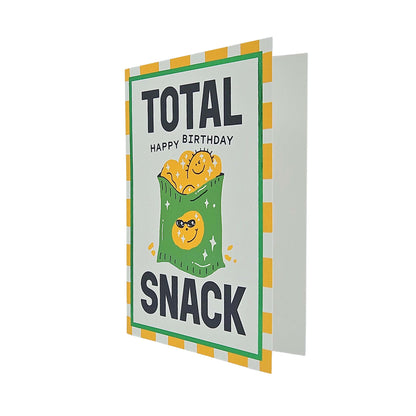 Total Snack Crisps Foiled Birthday Card