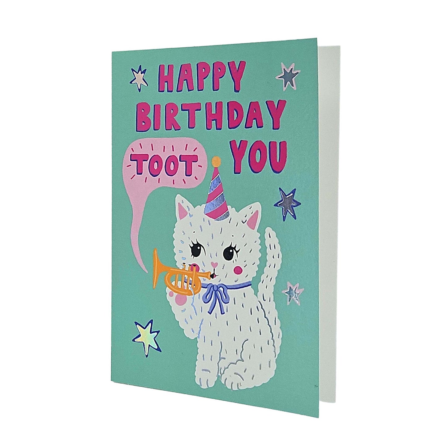 Happy Birthday Toot You Cat Birthday Card