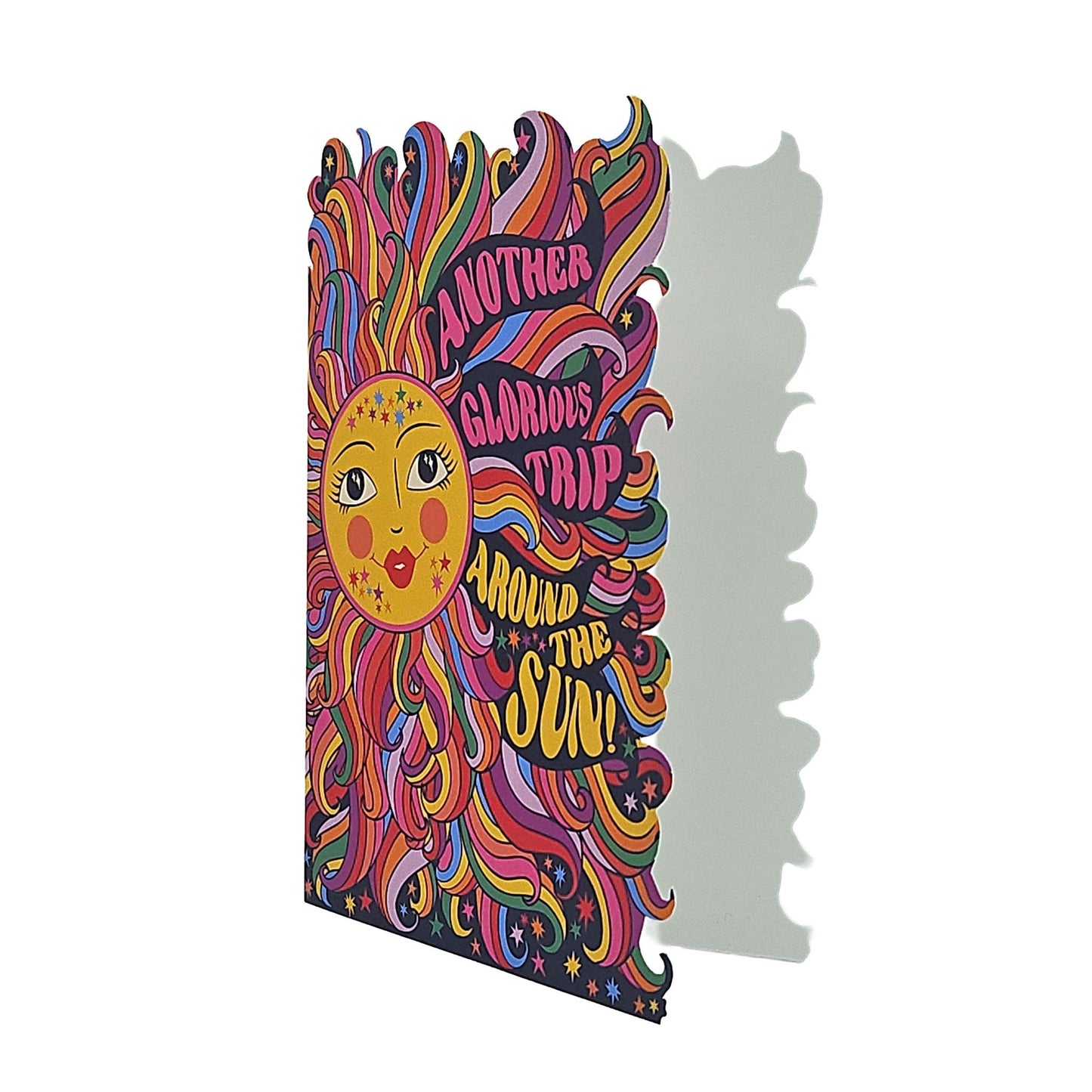 Glorious Trip Around The Sun Cutout Birthday Card