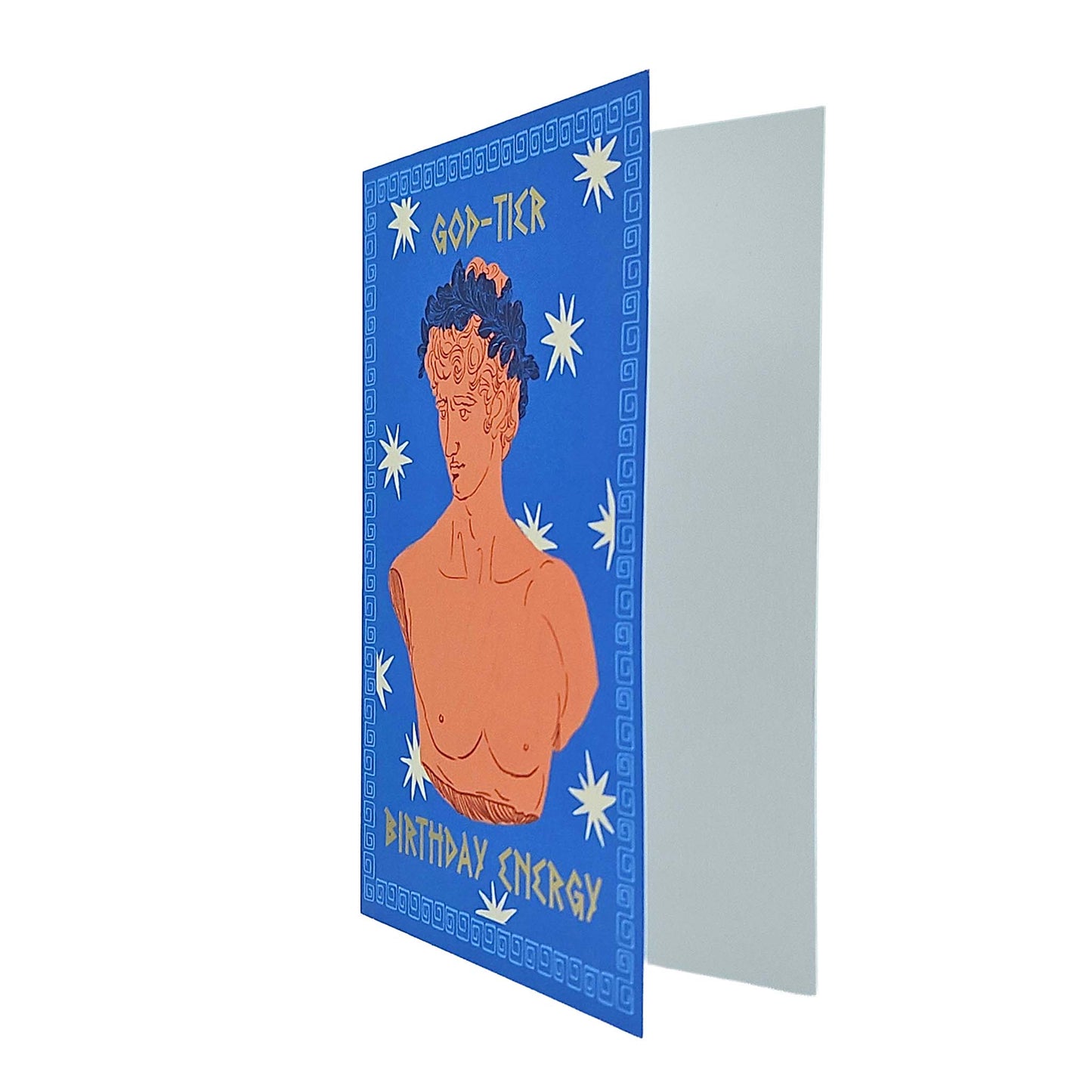 God Tier Birthday Energy Greek God Gold Foiled Birthday Card