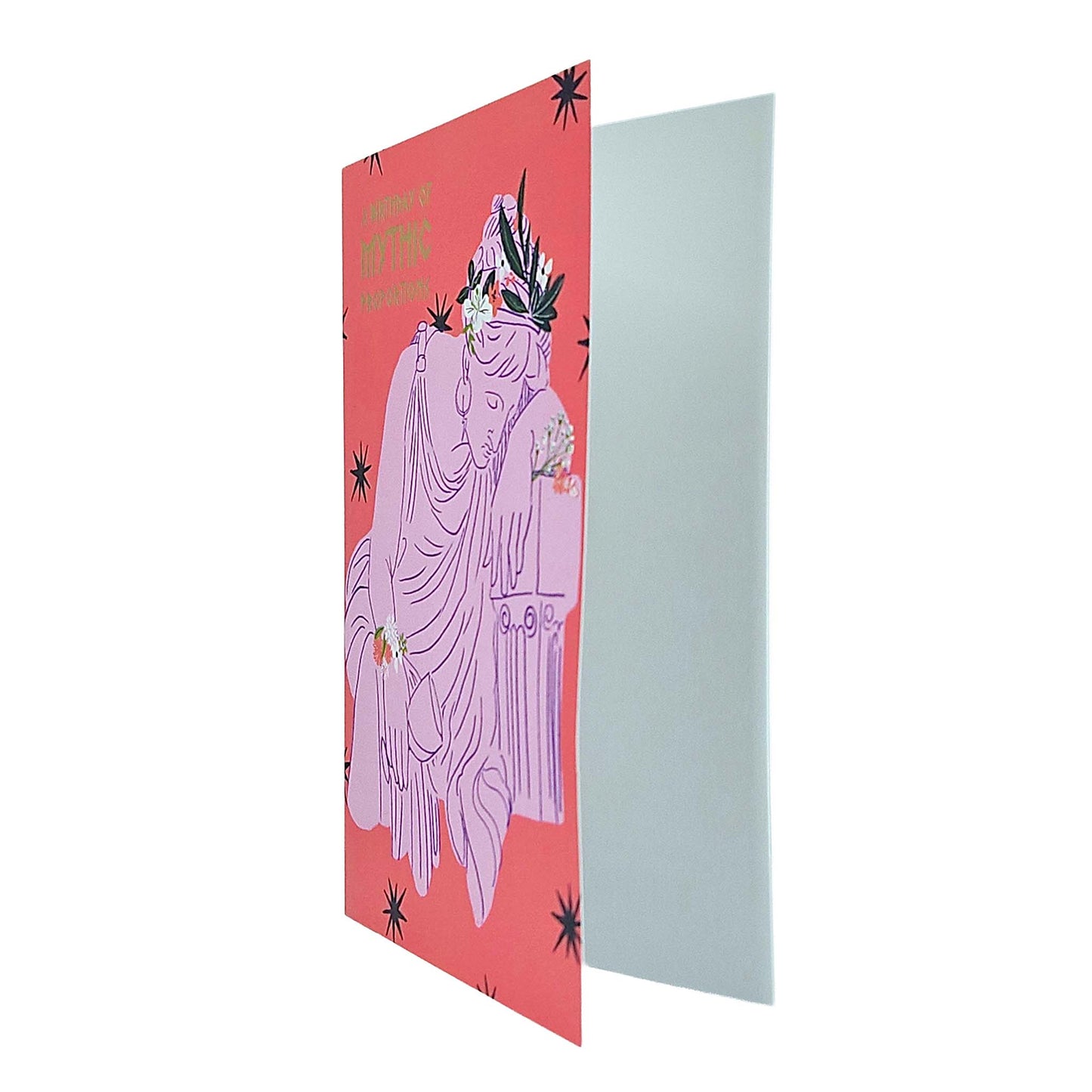 Mythic Proportions Greek Goddess Gold Foiled Birthday Card