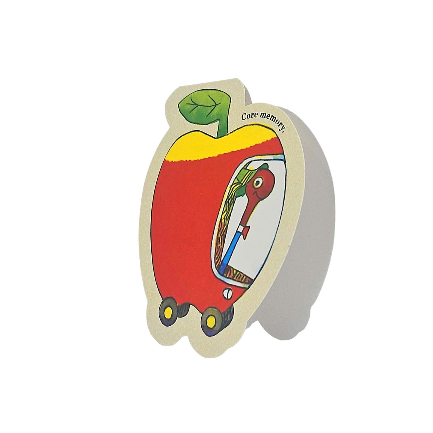 Lowly Worm Apple Car Richard Scarry Cutout Card