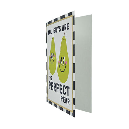 Perfect Pear Foiled Anniversary / Wedding Card