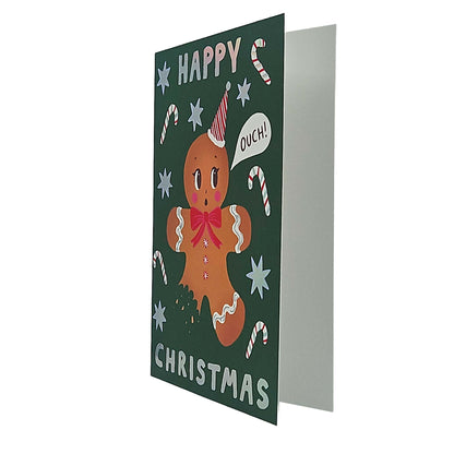 Happy Christmas Gingerbread Man Christmas Card