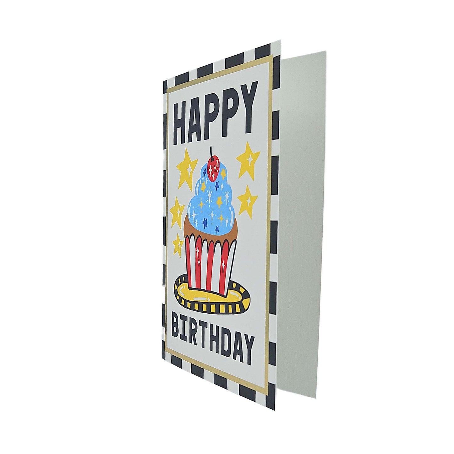 Happy Birthday Cupcake Birthday Card