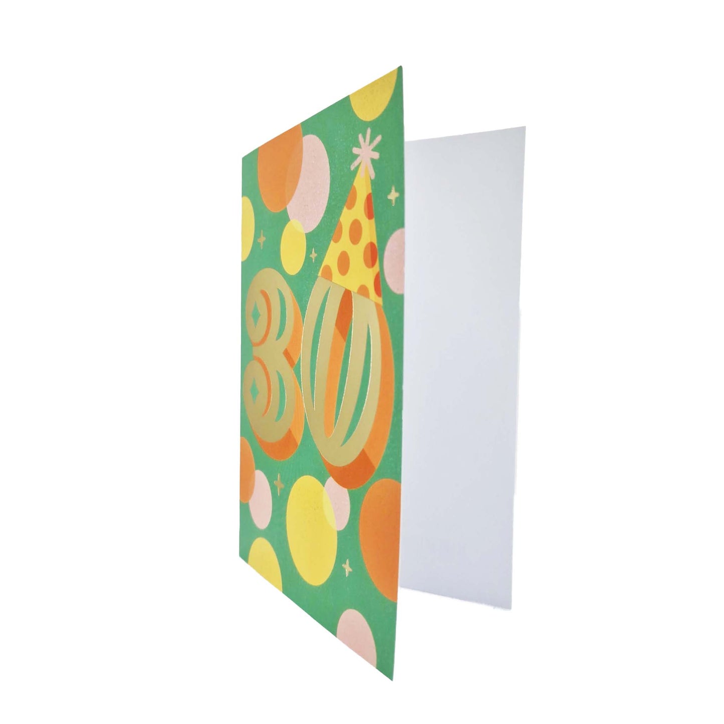 Gold Foiled 30th Birthday Card