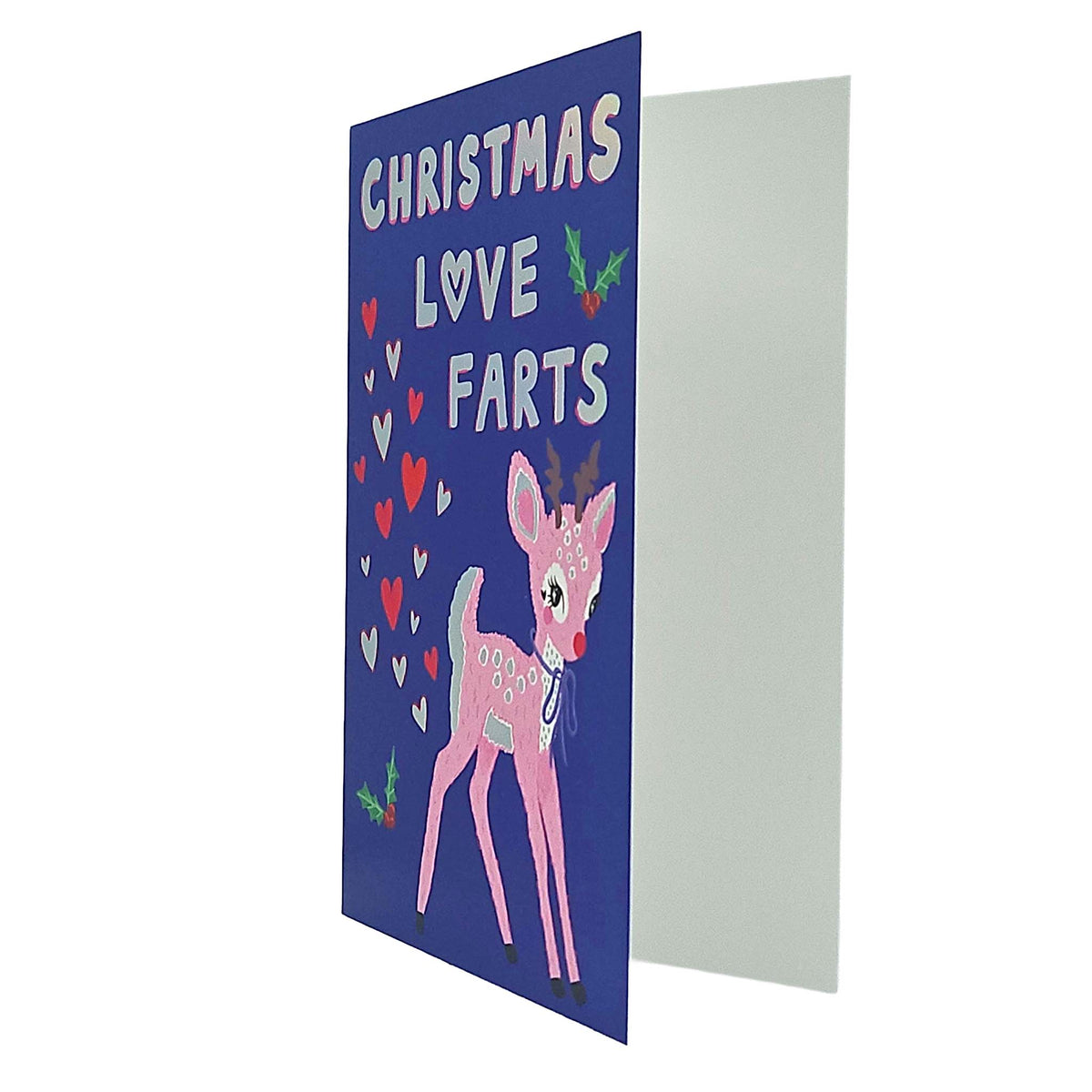 Christmas Love Farts Baby Reindeer Christmas Card