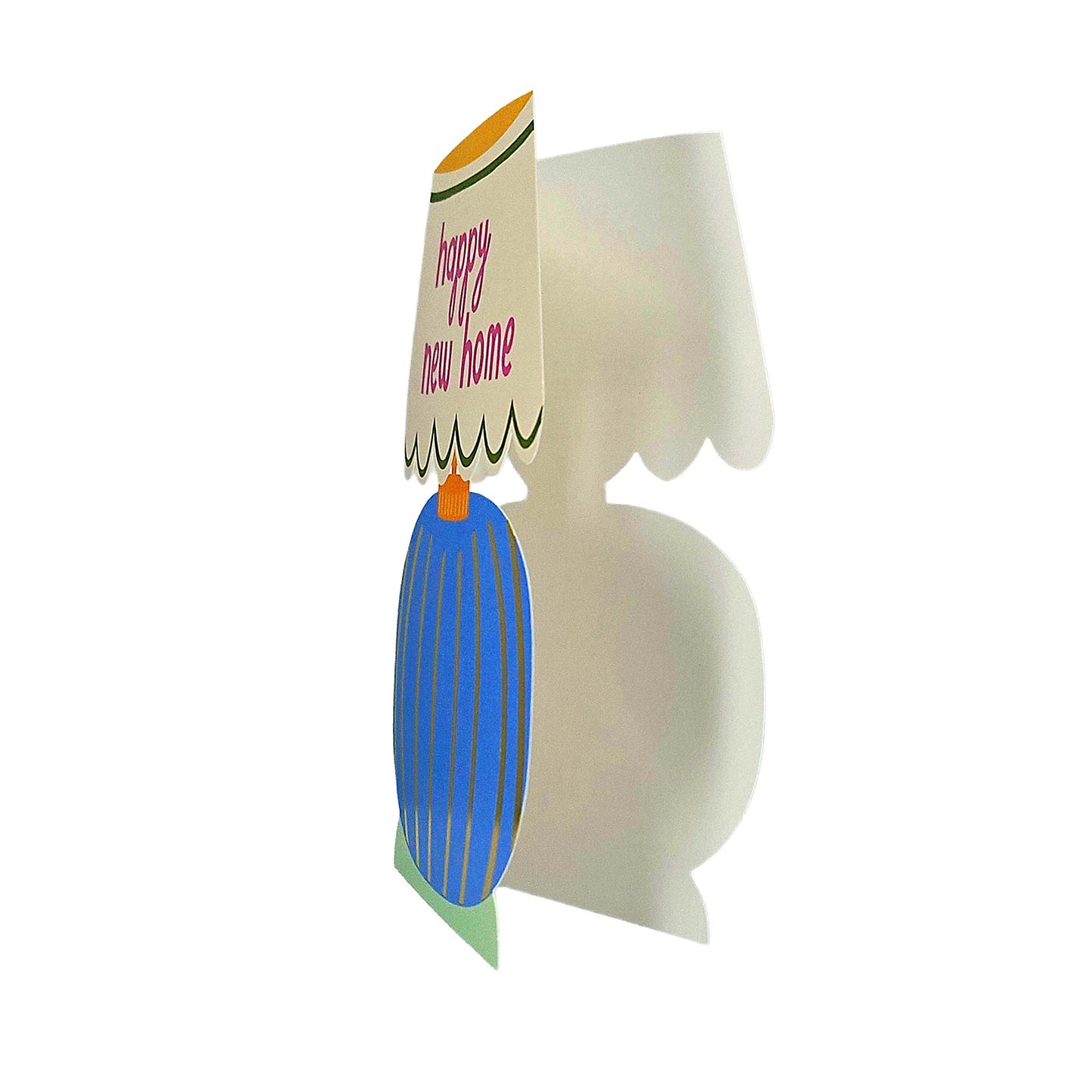 Happy New Home Table Lamp Cutout New Home Card