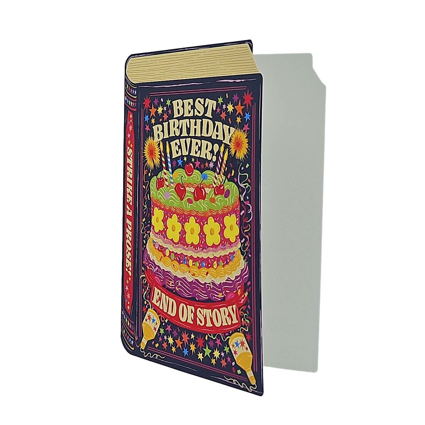 Best Birthday Ever Book Cutout Birthday Card