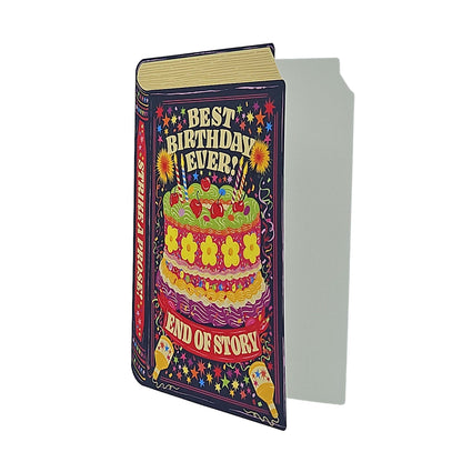 Best Birthday Ever Book Cutout Birthday Card