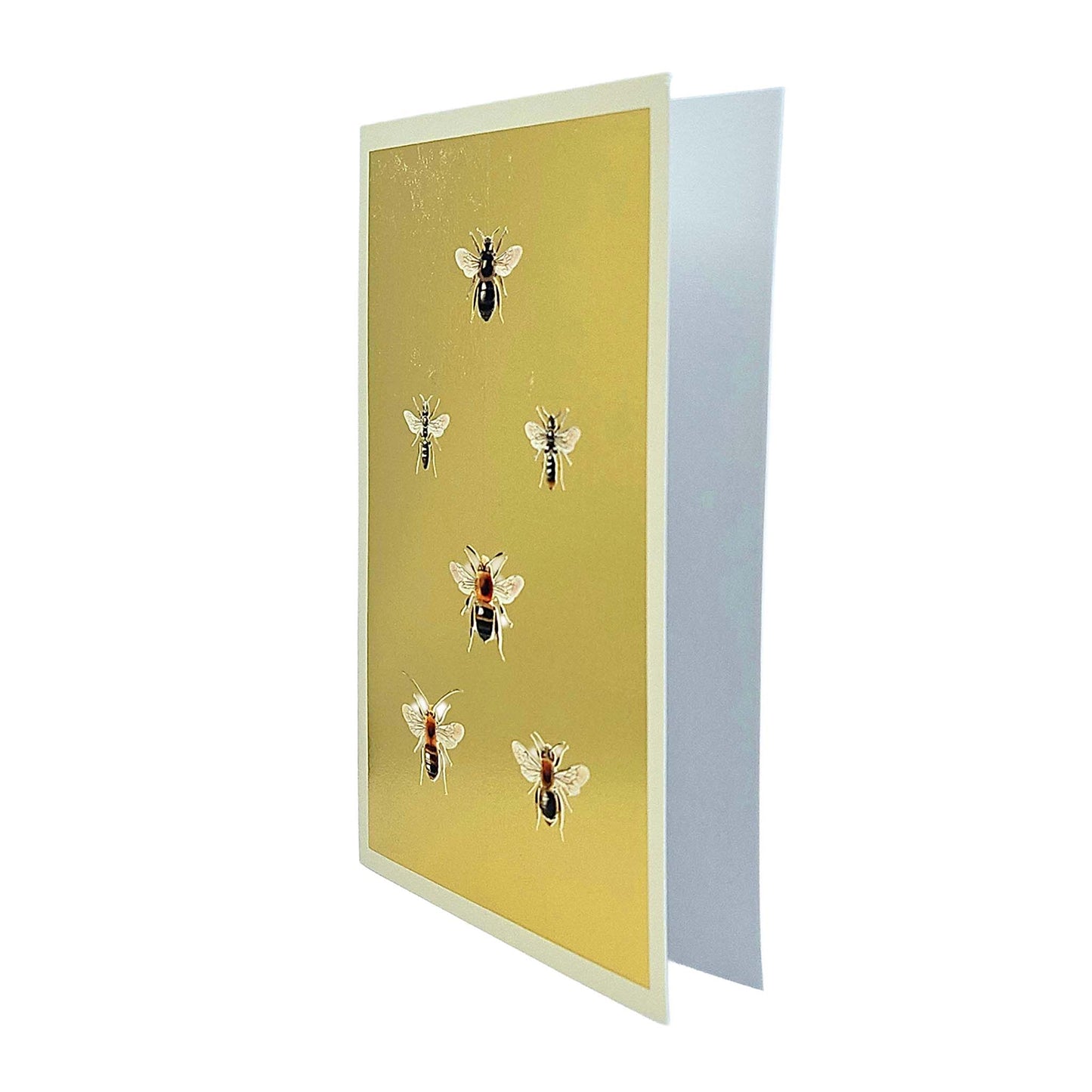 Bees Gold Foiled Art Card