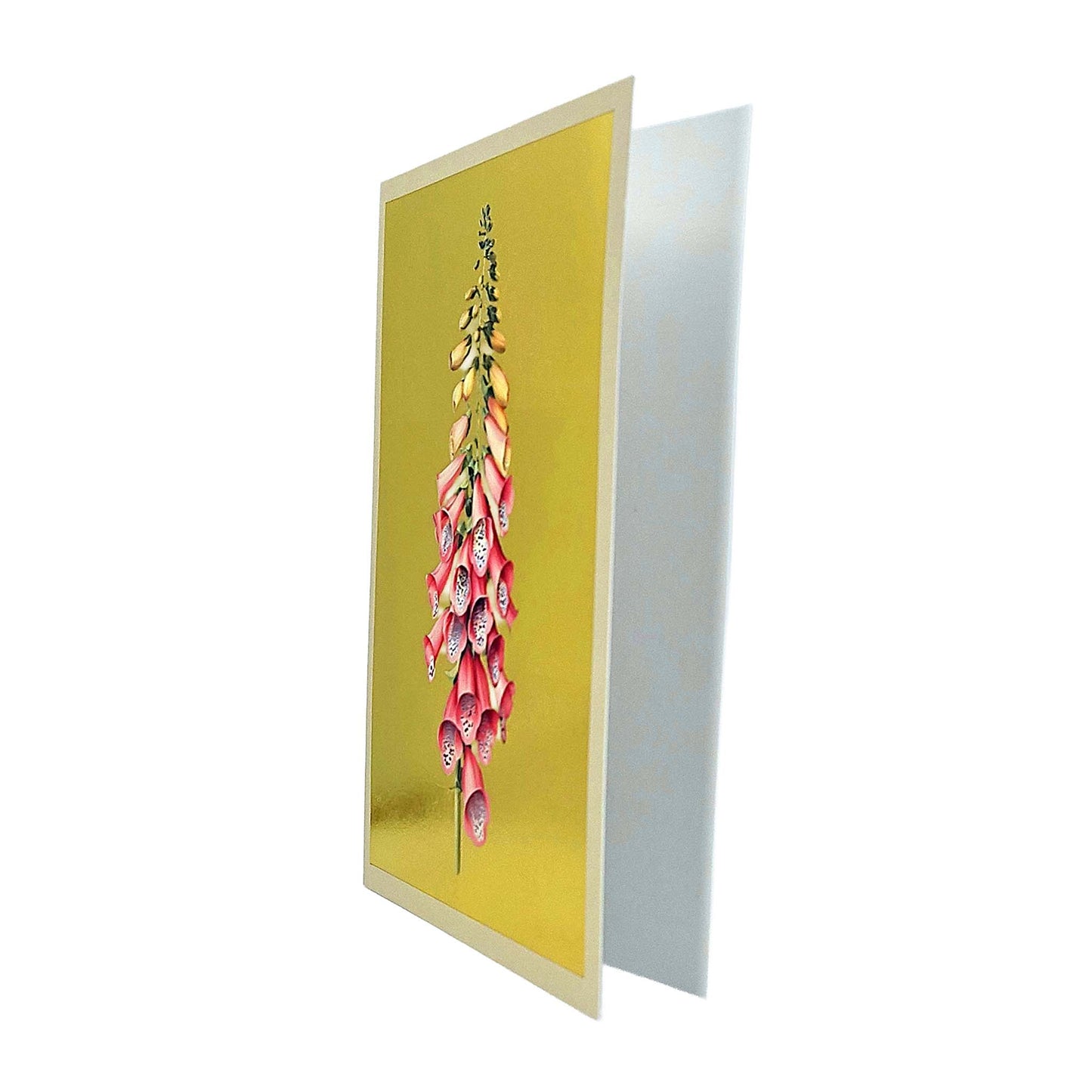 Foxglove Gold Foiled Art Card