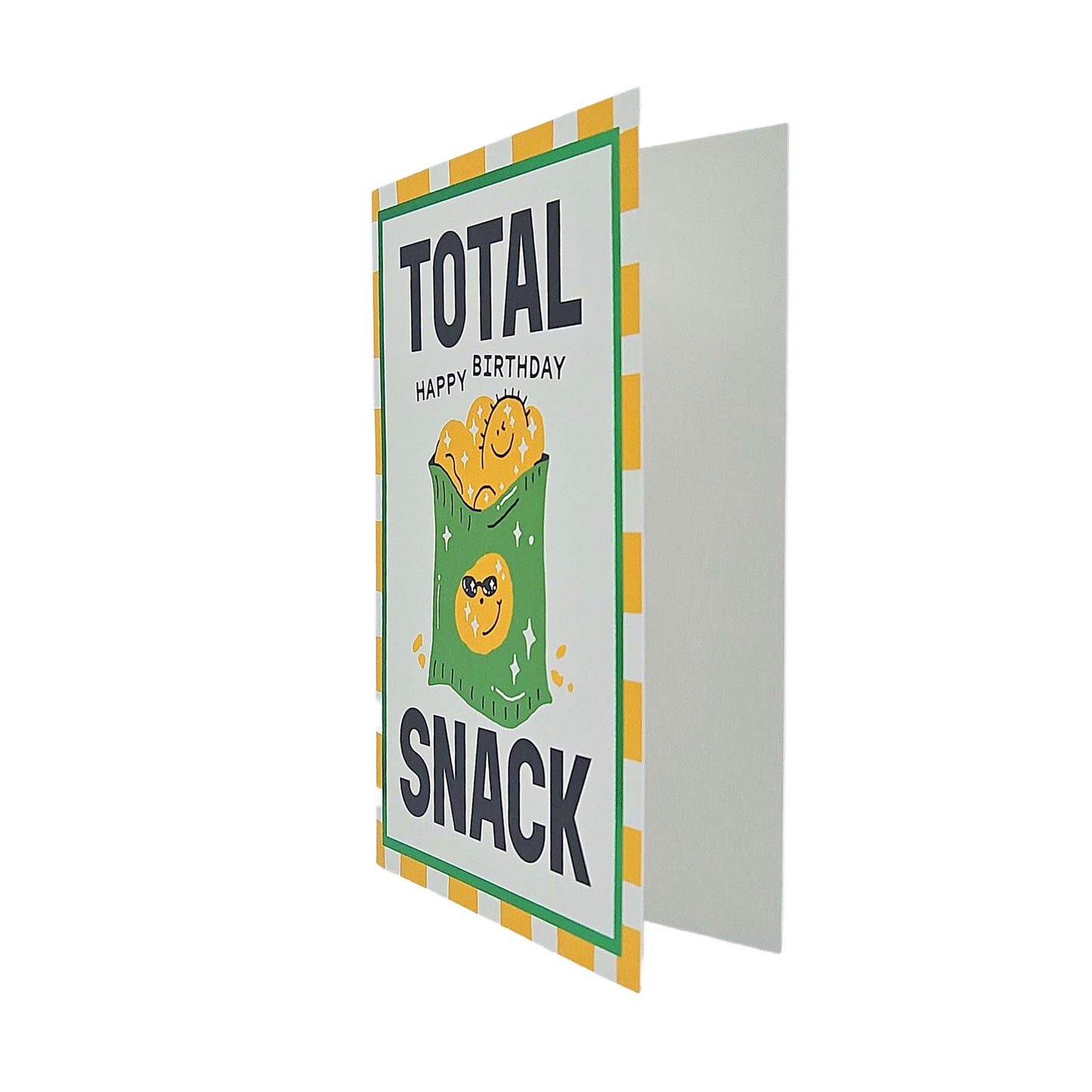 Total Snack Crisps Foiled Birthday Card