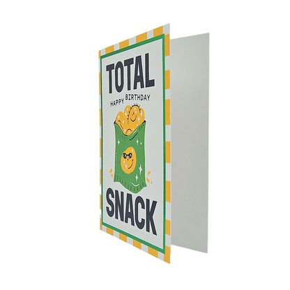 Total Snack Crisps Foiled Birthday Card