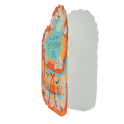 The Life of a Birthday Girl 'Taylor Made' Sparkly Cutout Cake Birthday Card