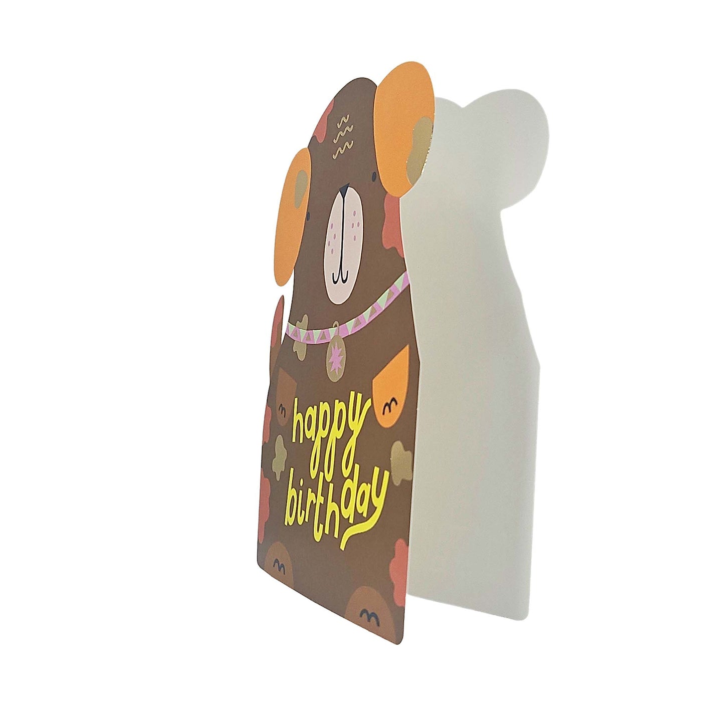 Happy Birthday Dog Cutout Birthday Card