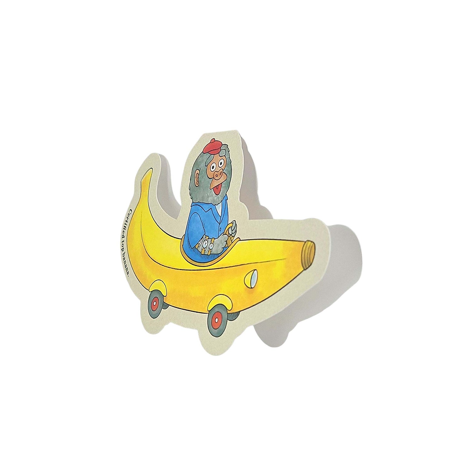 Bananas Gorilla Car Richard Scarry Cutout Card