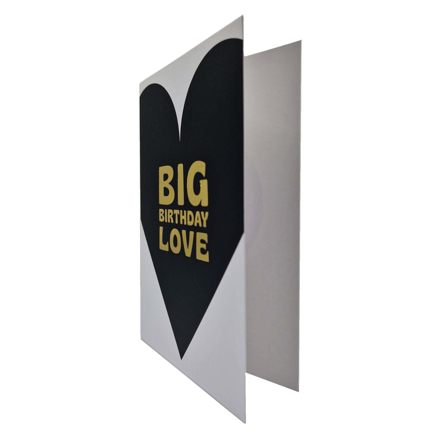 Big Birthday Love Black & Gold Foiled Birthday Card