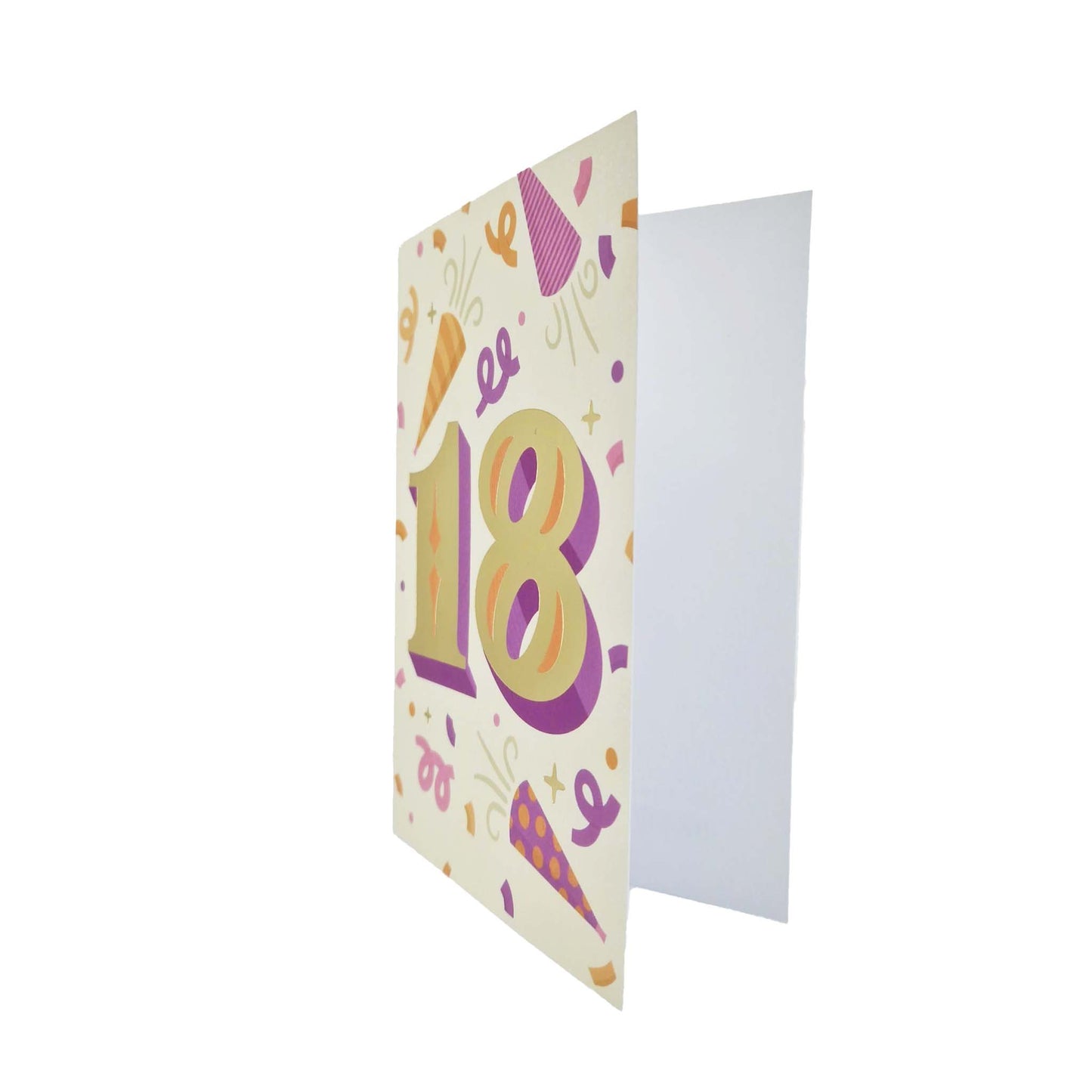 Gold Foiled 18th Birthday Card