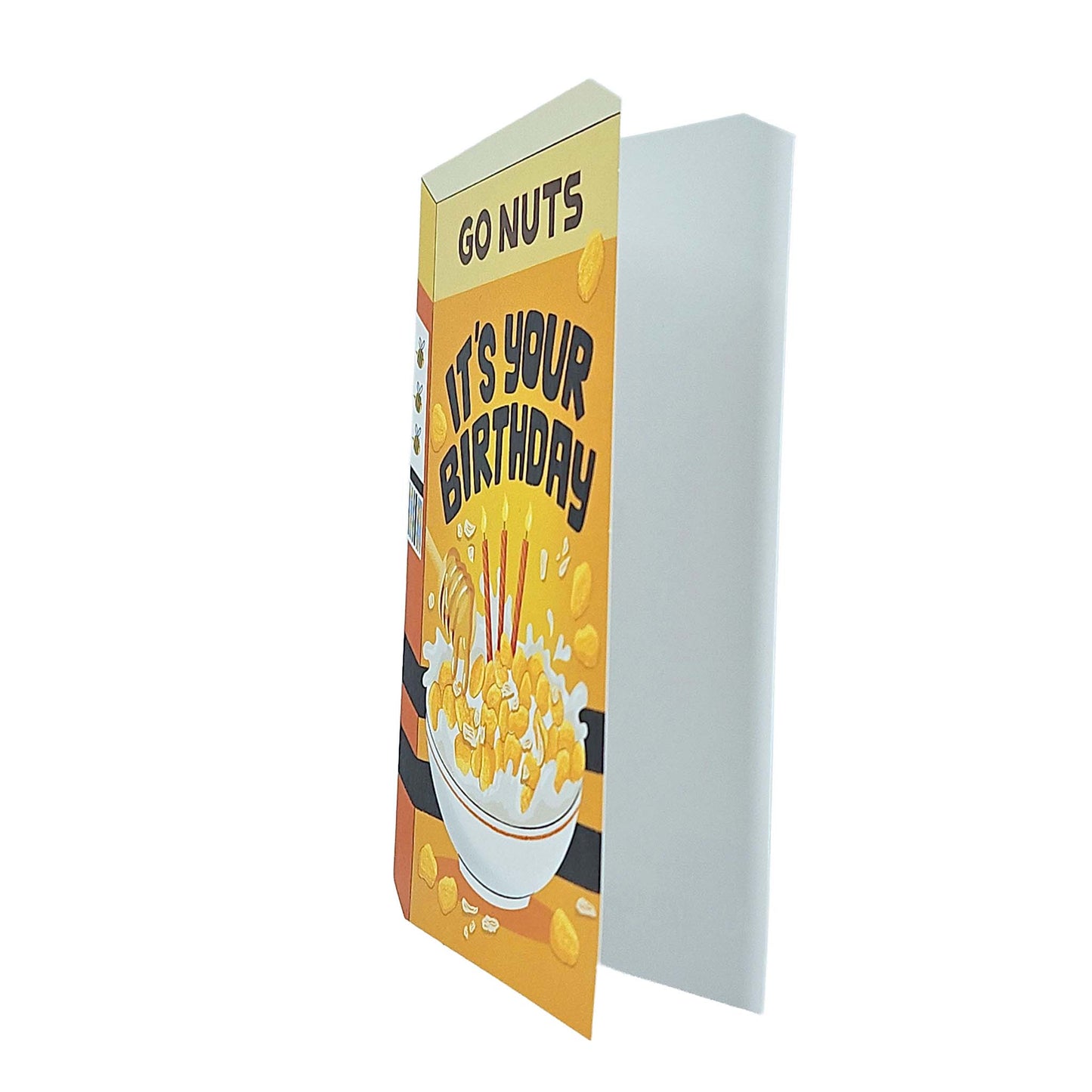 Go Nuts Cereal Spot Gloss Birthday Card
