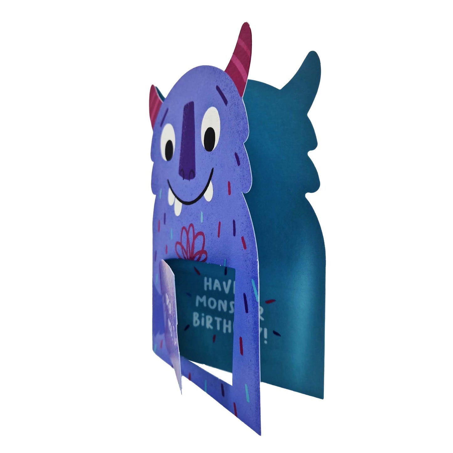 Monster Birthday! Monster Die Cut Kids Birthday Card