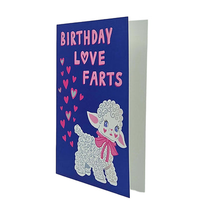 Birthday Love Farts Lamb Birthday Card