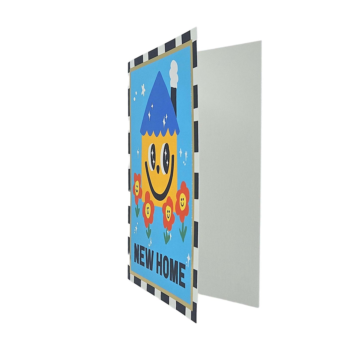 Smiling Home Foiled New Home Card