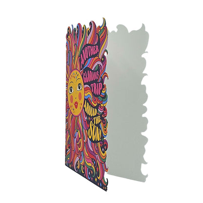 Glorious Trip Around The Sun Cutout Birthday Card