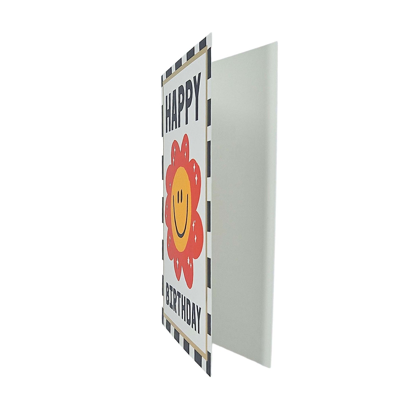 Happy Birthday Smiling Flower Birthday Card