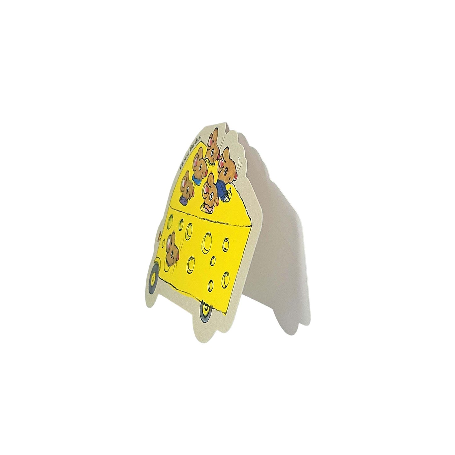 Cheese Mouse Car Richard Scarry Cutout Card