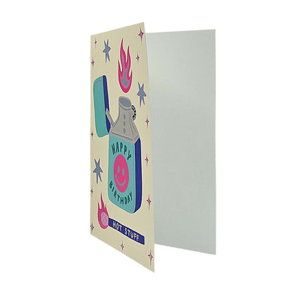 Happy Birthday Hot Stuff Lighter Birthday Card