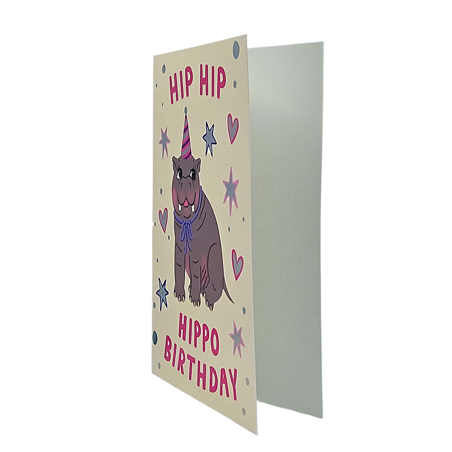 Hip Hip Hippo Birthday Card