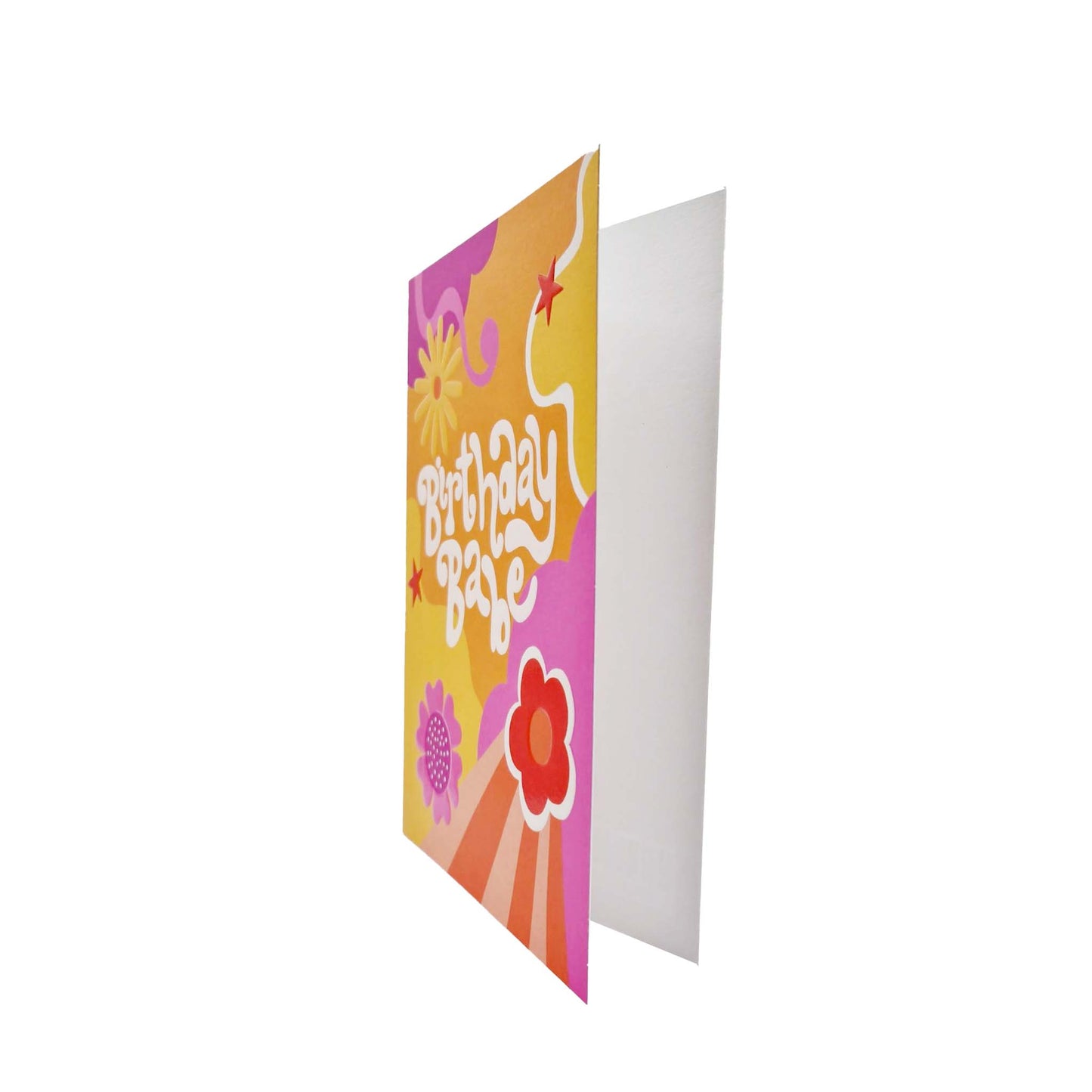 Birthday Babe embossed birthday card