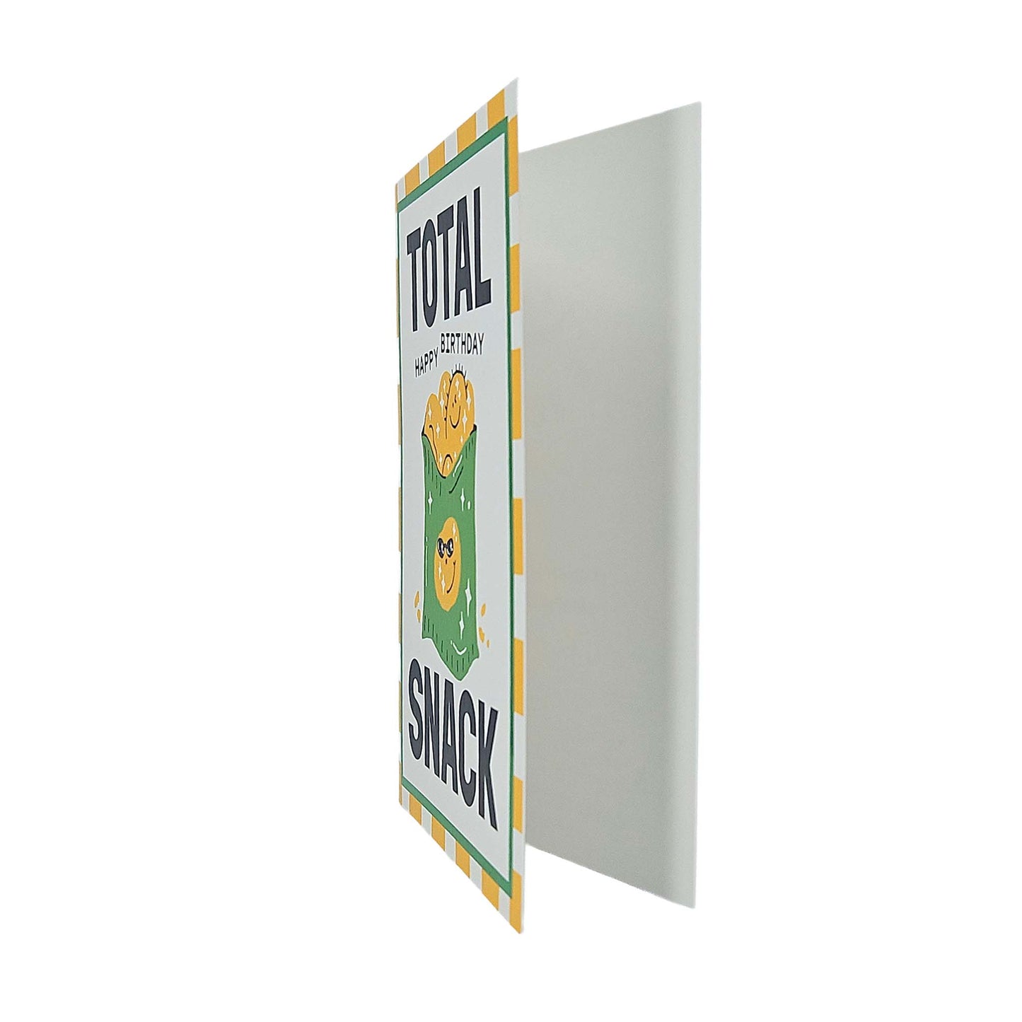 Total Snack Crisps Foiled Birthday Card