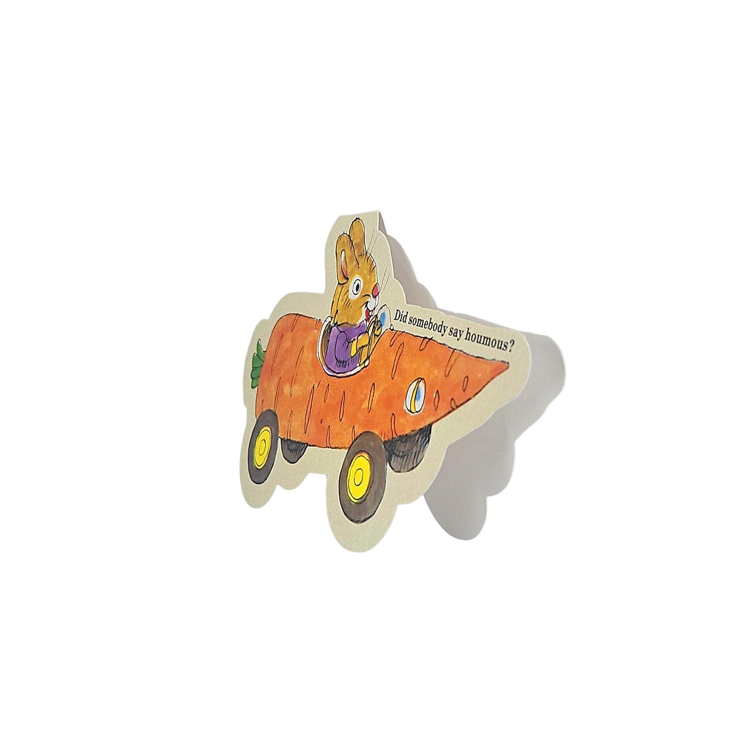 Carrot Bunny Car Richard Scarry Cutout Card