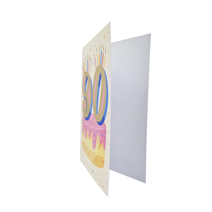 Gold Foiled 90th Birthday Card