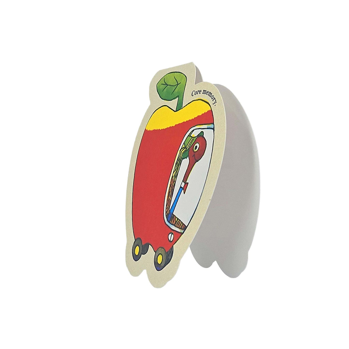 Lowly Worm Apple Car Richard Scarry Cutout Card