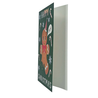 Happy Christmas Gingerbread Man Christmas Card