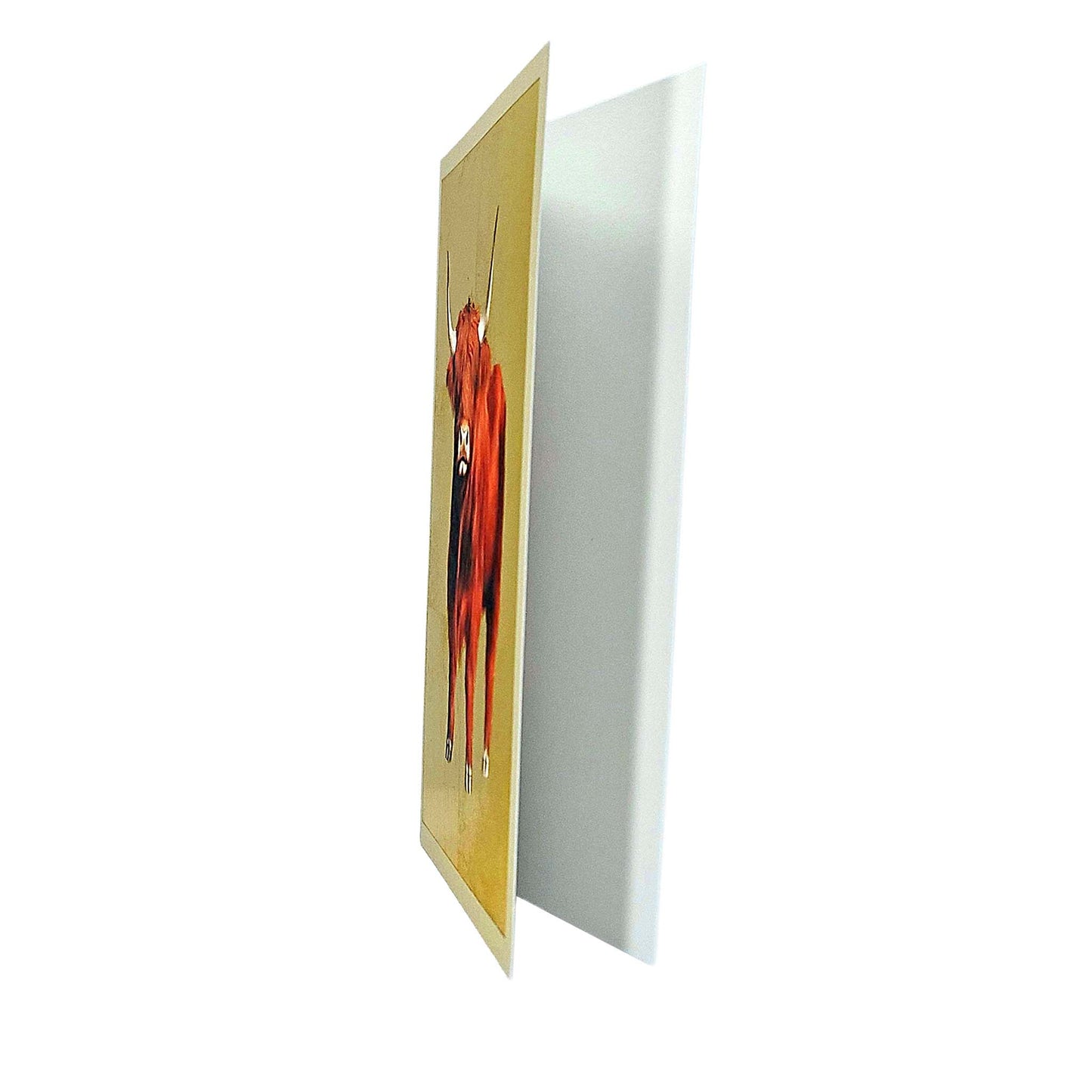 Highland Cow Gold Foiled Art Card