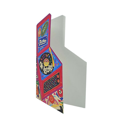 Best Birthday Vinyl Record Player Cutout Birthday Card